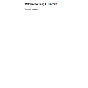 Welcome to Jiang Xi Unicom!