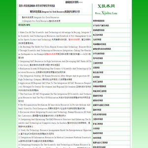 整合科技资源,integrate sci-tech resources英语短句,例句大全