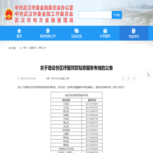 关于增设各区纾困贷款贴息服务专线的公告